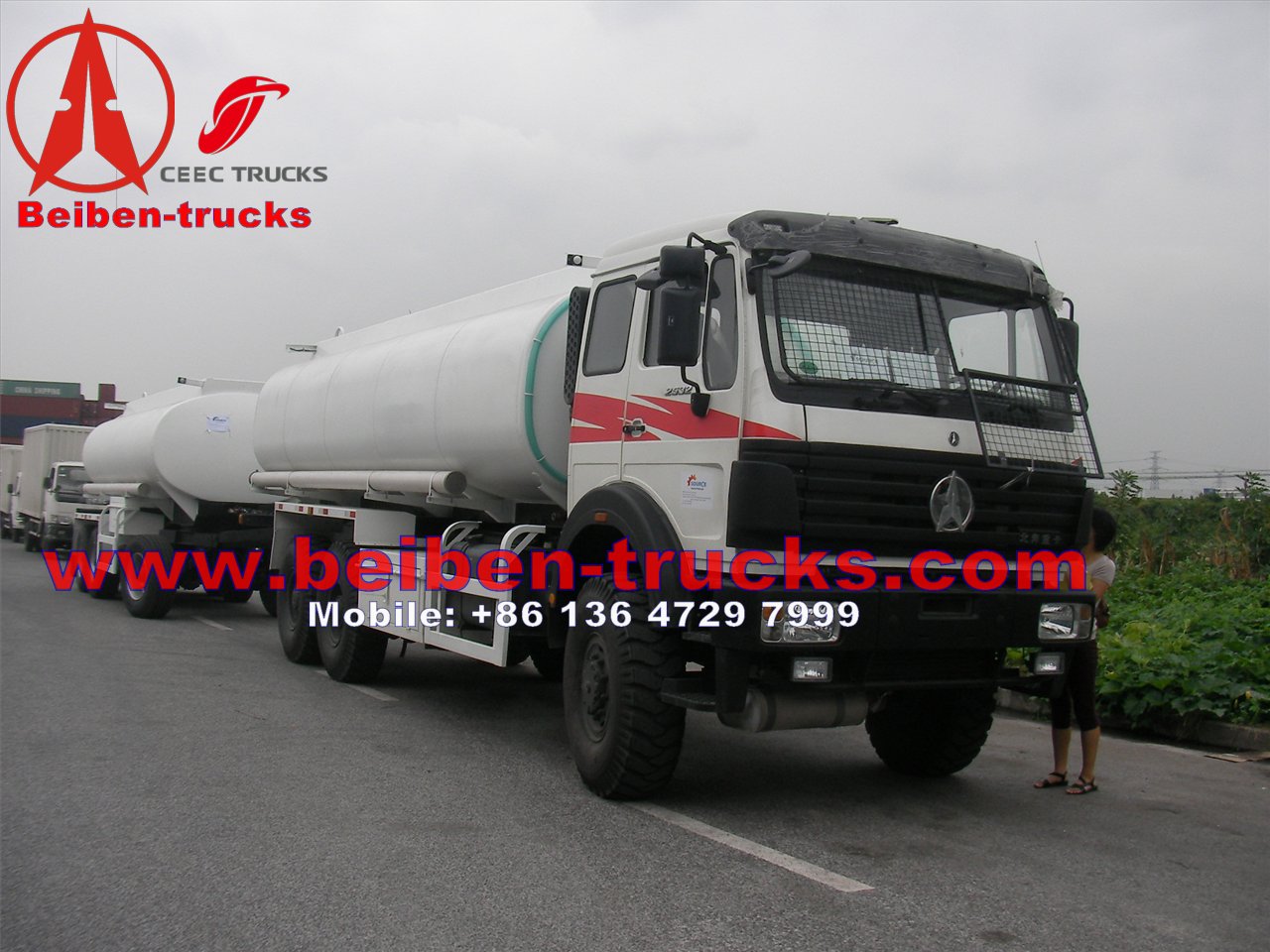 Beiben all wheel drive fuel tanker truck manufacturer 