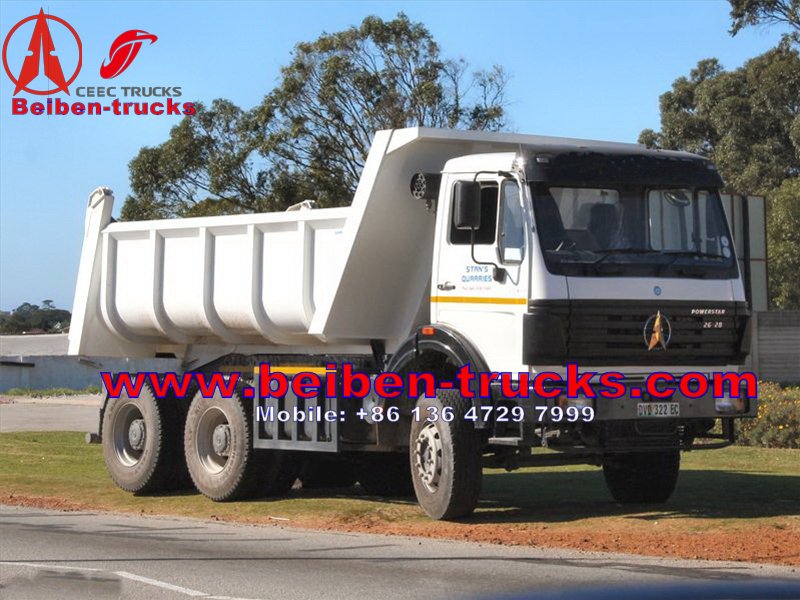 beiben dump trucks for africa customer