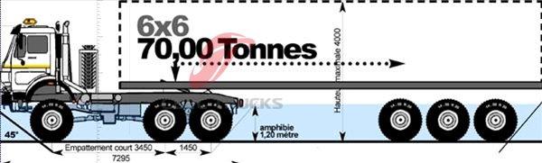 beiben 6*6 tractor truck 