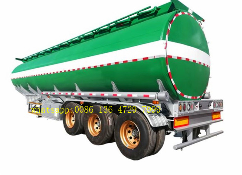 Tri-Axles Fuel Tanker Semi Trailers 6 Compartments Crude Oil Tanker Trailers