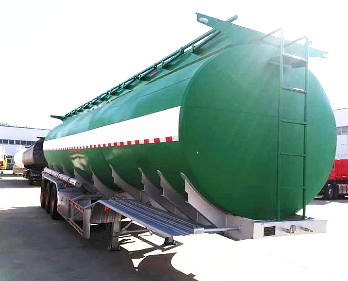 Tri-Axles Fuel Tanker Semi Trailers 6 Compartments Crude Oil Tanker Trailers