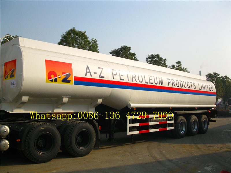 Mechanical spring suspension fuel tank trailer