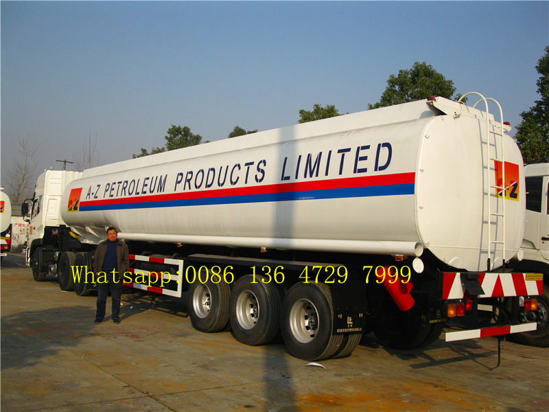 Mechanical spring suspension fuel tank trailer