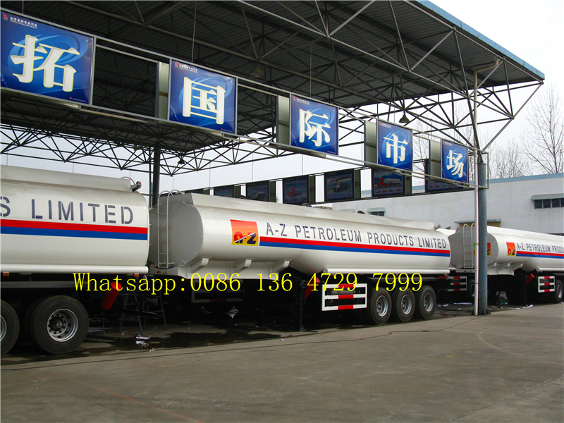 Mechanical spring suspension fuel tank trailer