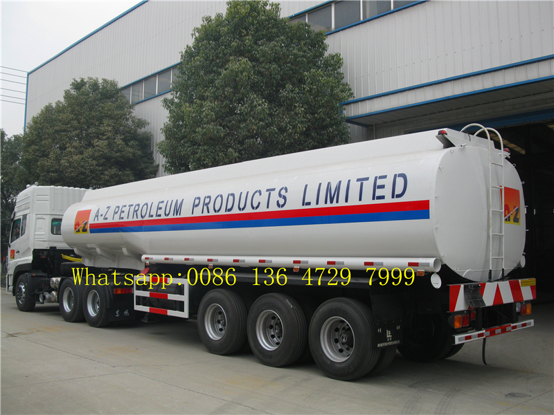 36000 L double tire fuel tank truck trailer