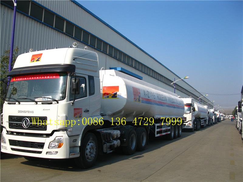 36000 L double tire fuel tank truck trailer