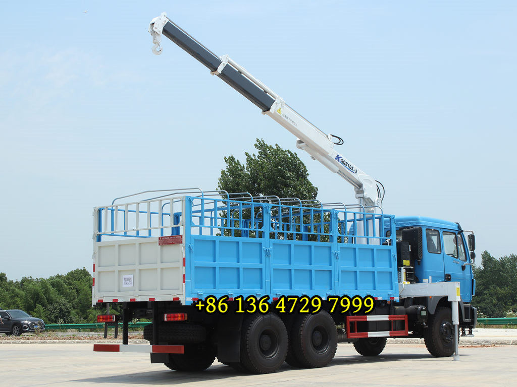 beiben folding boom crane