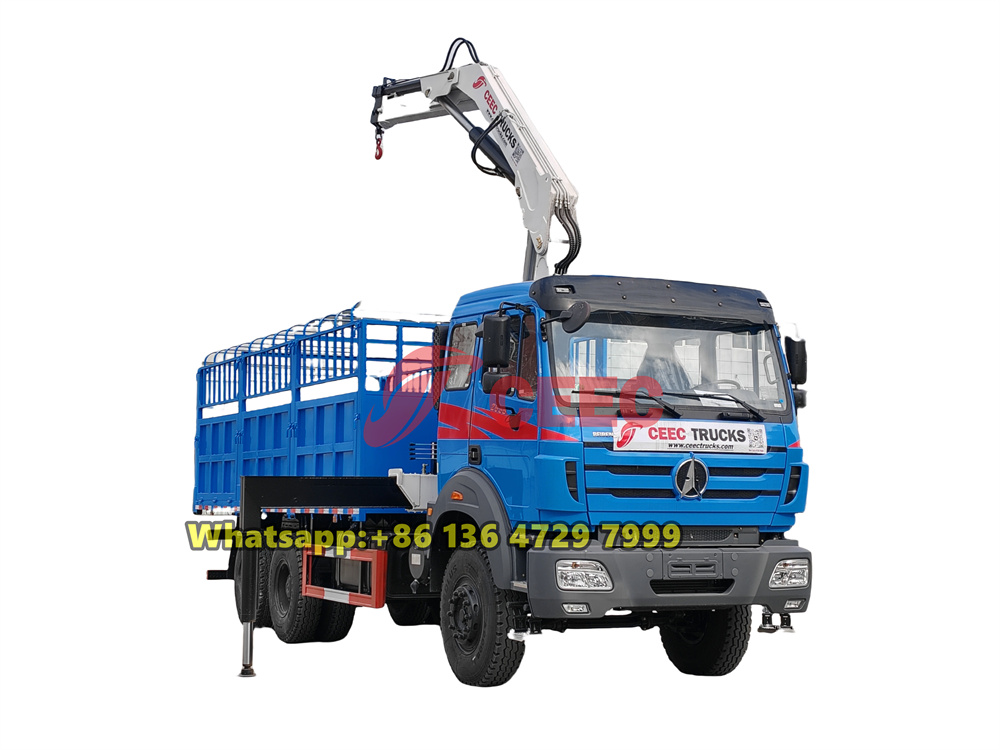 Beiben 6×4 truck with crane