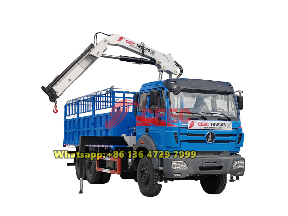 Beiben 6×4 truck with crane