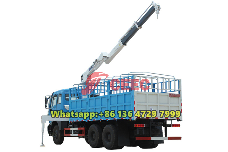 Beiben 10 wheeler knuckle boom crane truck