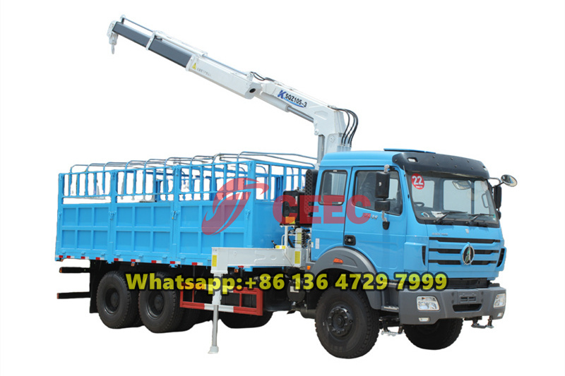 Beiben RHD heavy boom crane truck