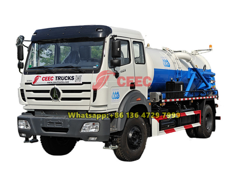 Beiben 8000L septic pump truck for sale