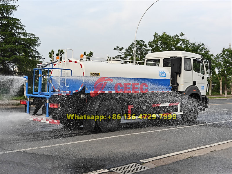 Beiben 8000L water cannon truck price