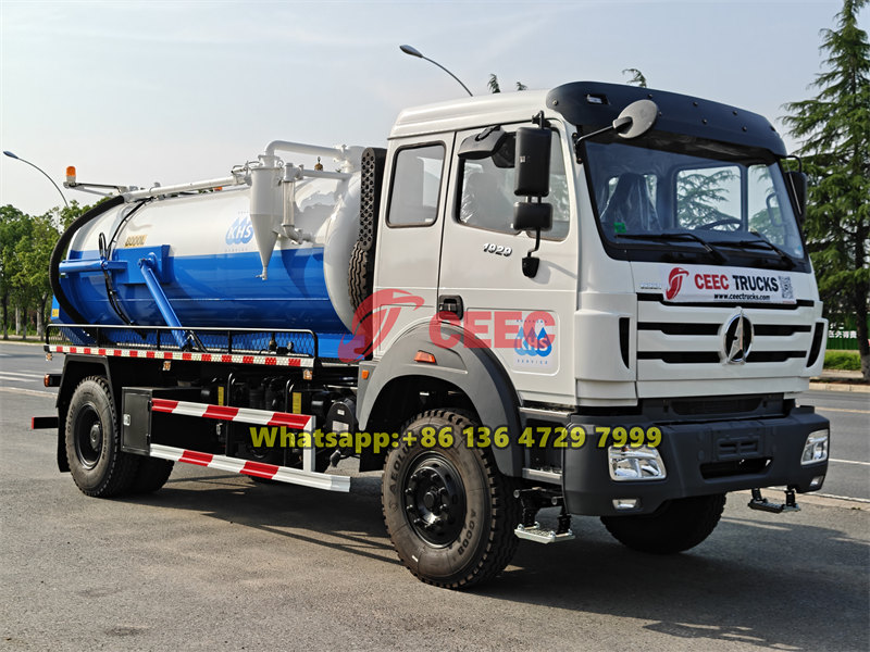 Beiben 8000L septic tank truck for sale