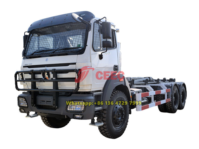 Beiben 6×6 RHD hook loader truck