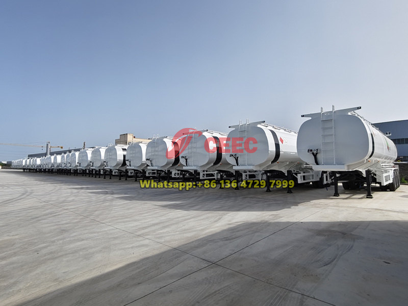 45CBM diesel tanker trailer exported to Nigeria