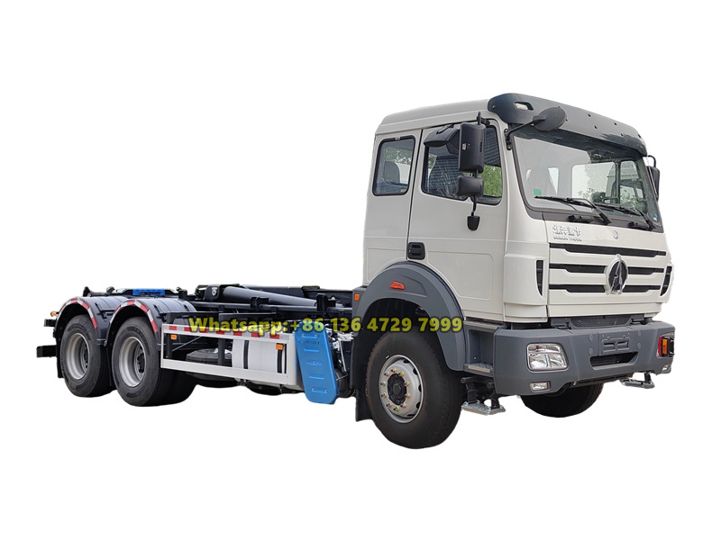 beiben 6x4 heavy-duy hooklift truck