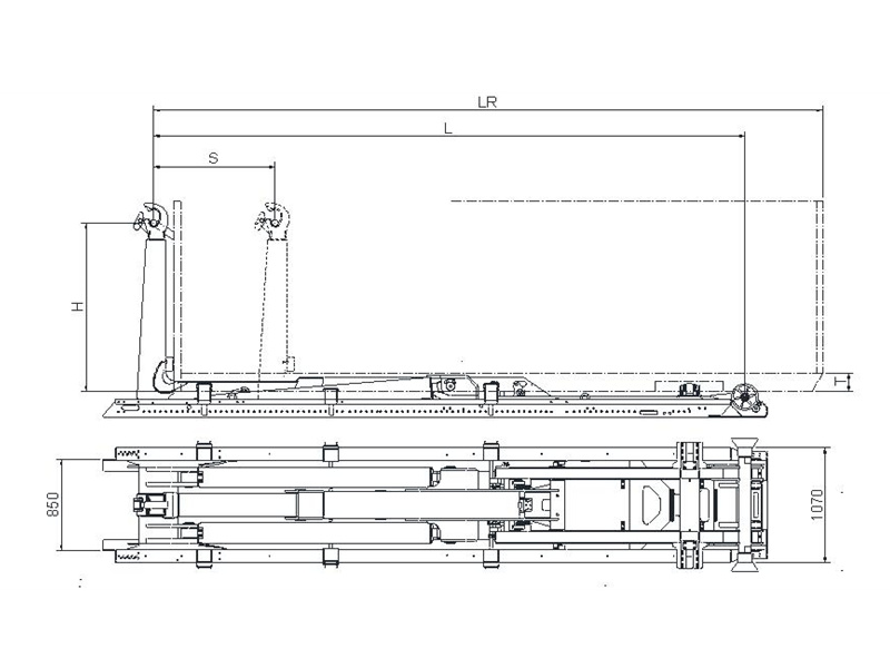 Beiben 20-ton hook loader drawing