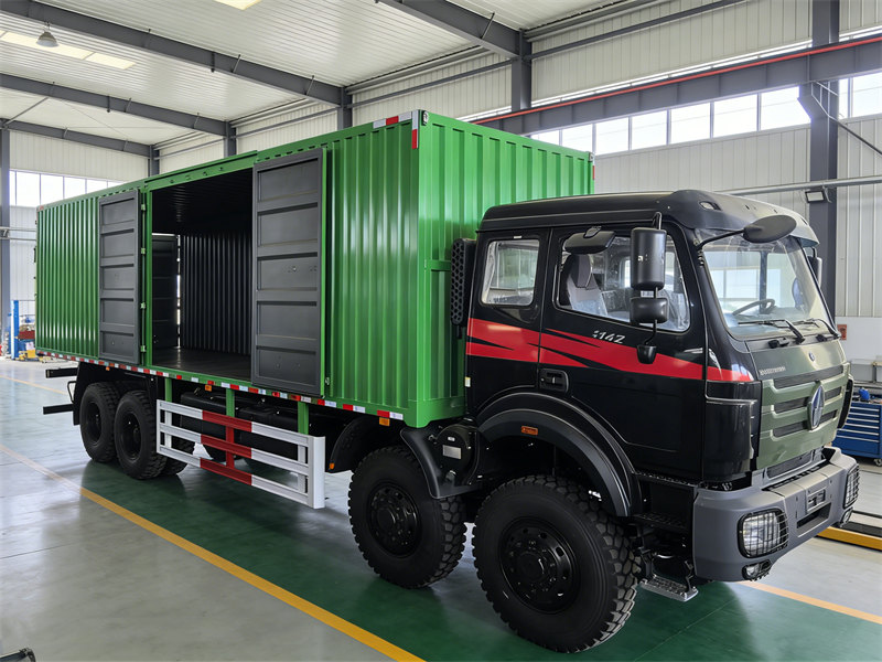 Beiben 8×8 all terrian cargo box truck