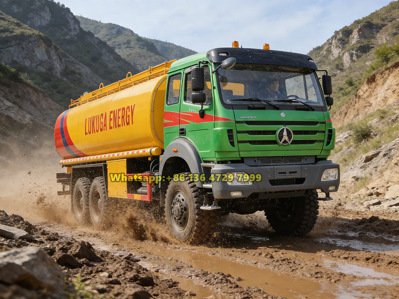 Beiben off-road fuel tanker truck