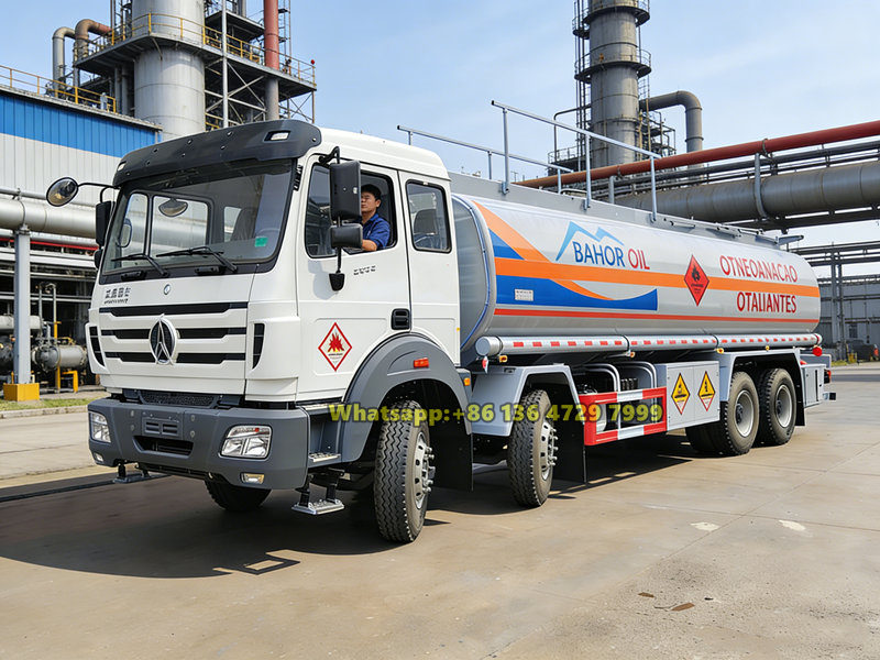 Beiben 8×4 fuel tanker truck applications