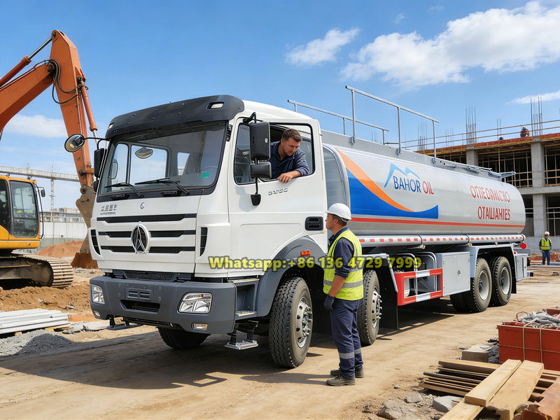 Beiben 8×4 fuel bowser truck applications