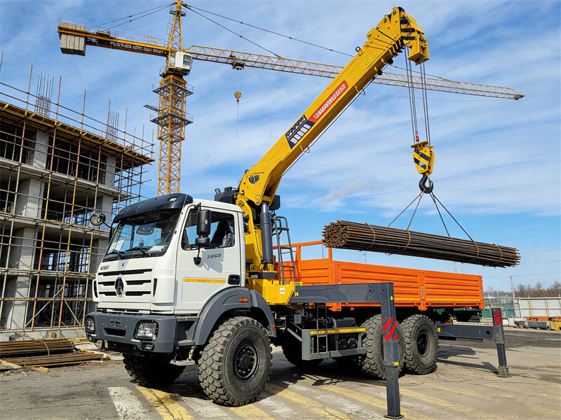 Beiben truck mounted crane applications