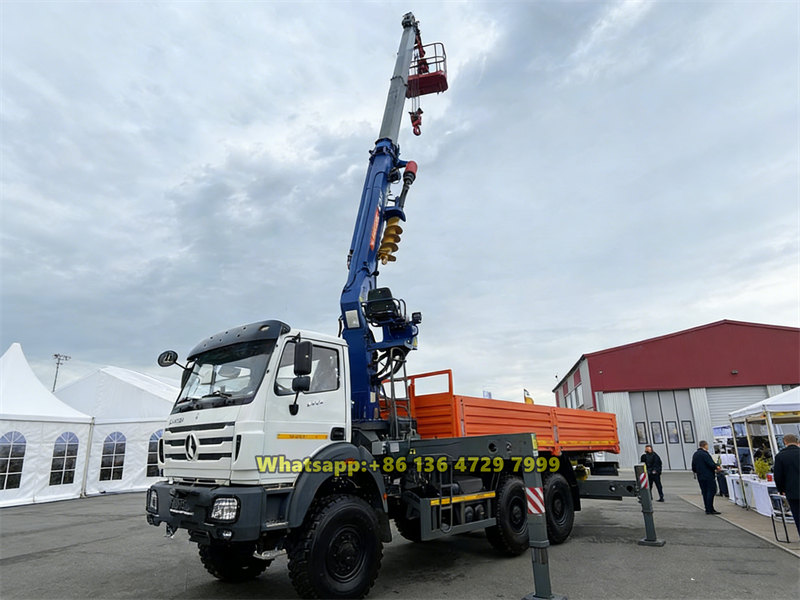Beiben 6×6 truck mounted jib crane