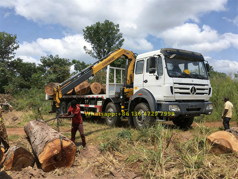 Beiben truck mounted crane applications