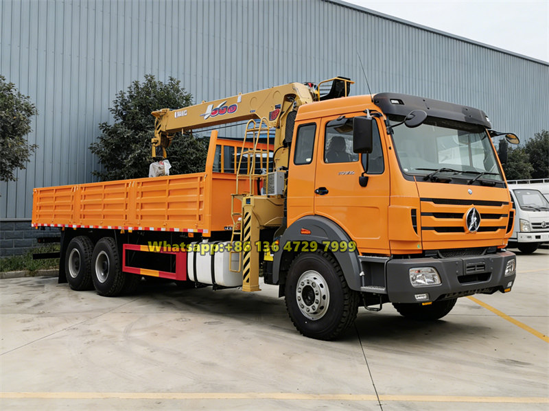 Beiben 6×4 heavy duty boom crane truck