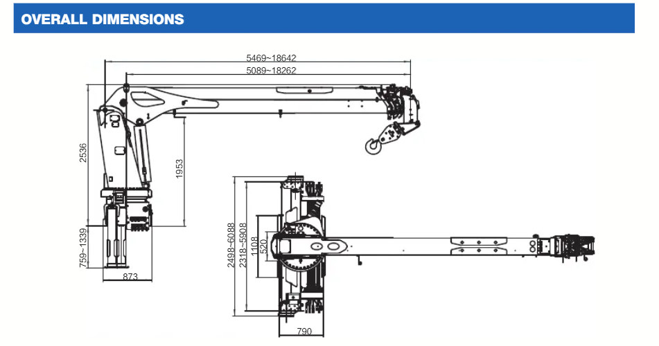 XCMG GSQS250-5 crane drawing