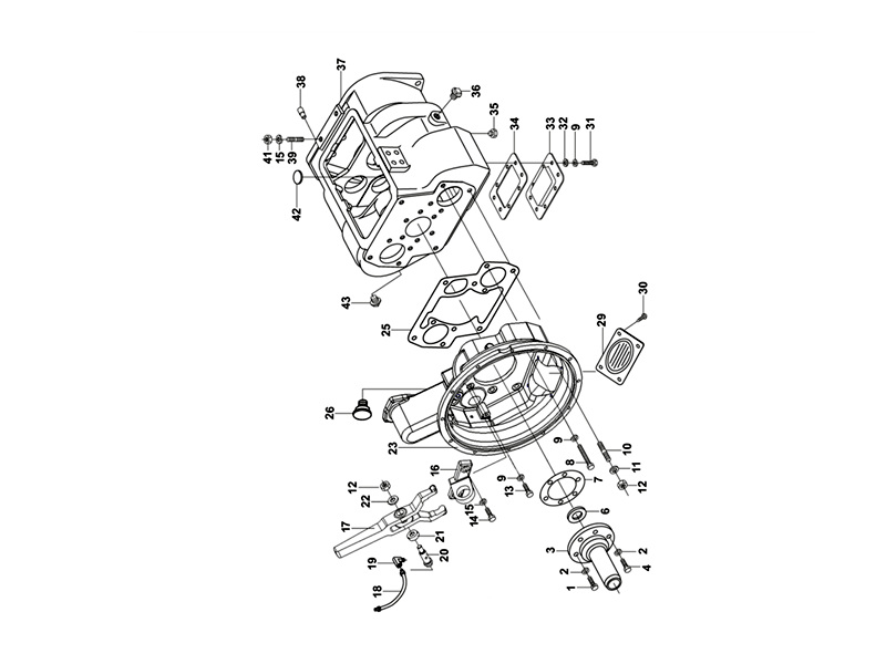 Housing of clutch and  transmission 