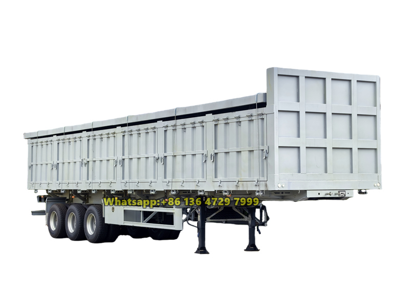 60-ton heavy duty cargo box trailer for sale