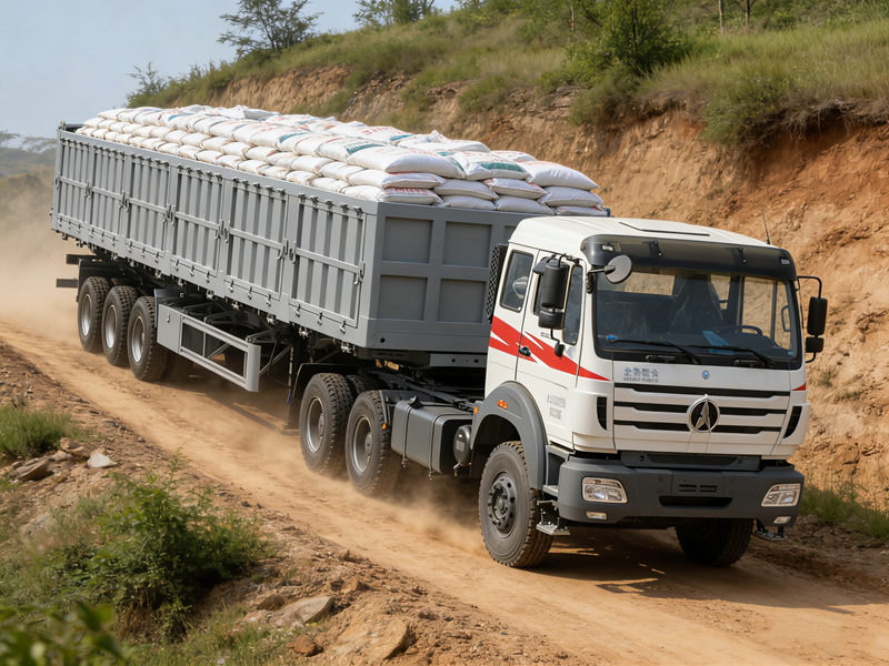 60 ton dropside cargo semi-trailer applications