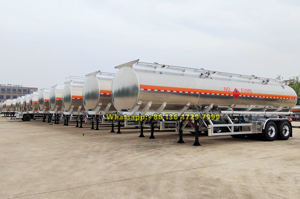Aluminum alloy oil tanker trailers for export