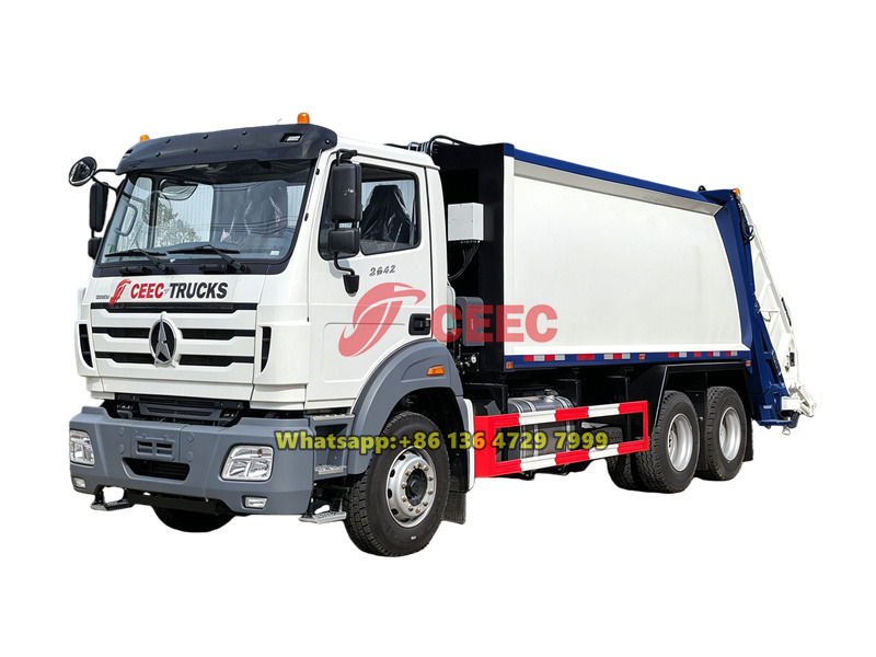 Beiben 6×4 waste compactor truck