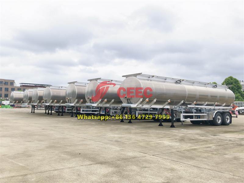Aluminum alloy oil tanker trailers for export