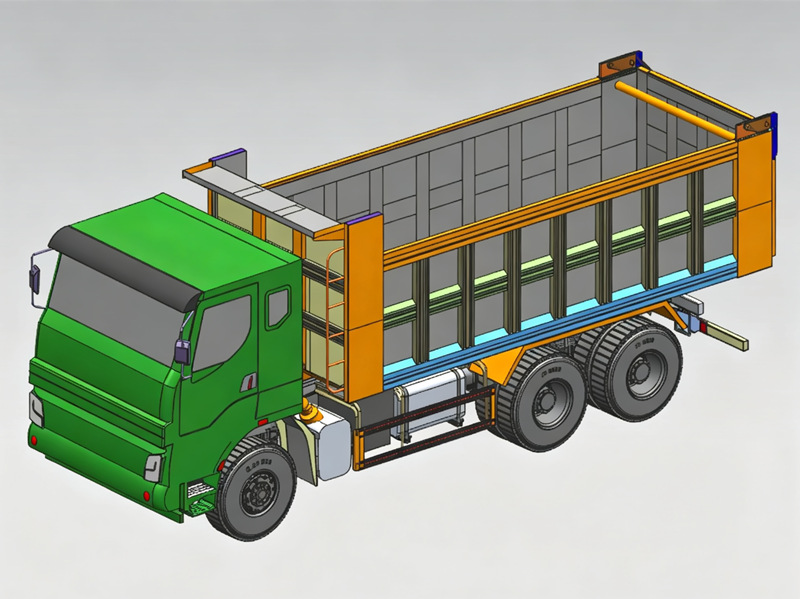 Beiben 10 wheeler dupmer truck drawing