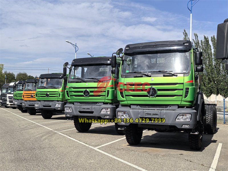 Beiben 6×6 all wheel dirve trucks for export
