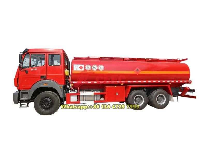 Beiben 6×4 heavy duty fuel bowser