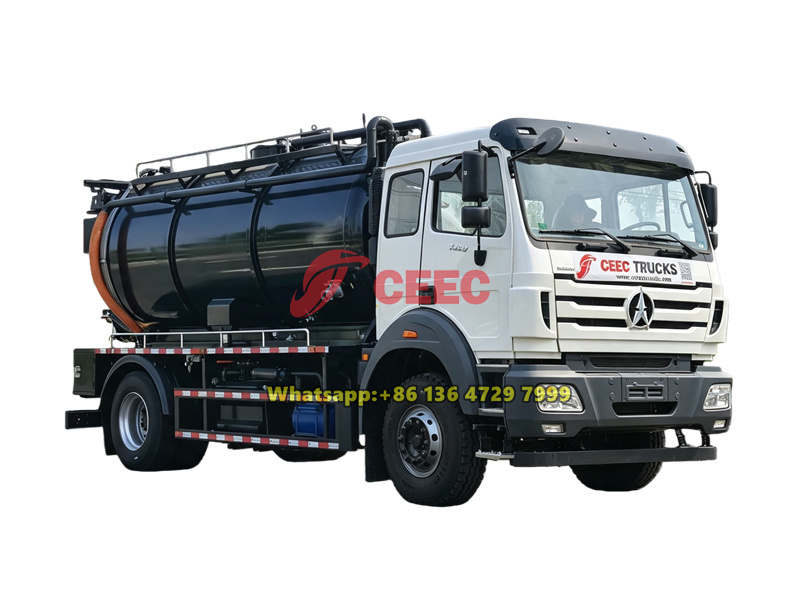 Beiben 1929 vacuum jetting truck