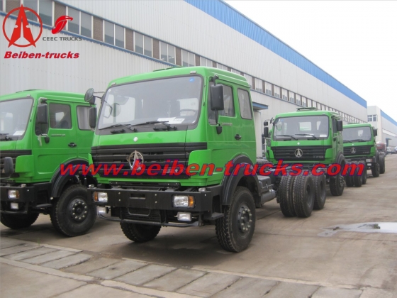 china manufacturer beiben 6*4 dump truck