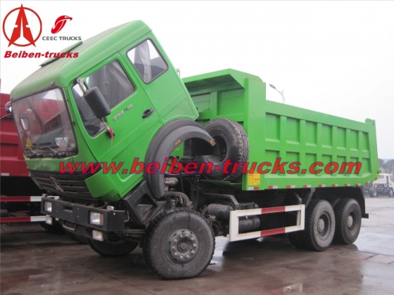 china manufacturer beiben 6*4 dump truck