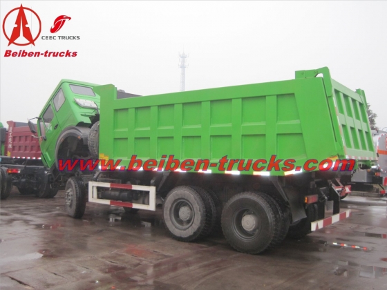 china manufacturer beiben 6*4 dump truck