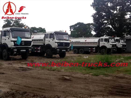 china beiben 6*4 fuel tanker trucks