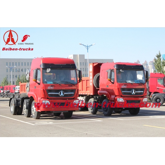 New BEIBEN North Benz V3 2540 6x4 400hp heavy trailer truck tractor head prime mover camion hot sale in Africa low price