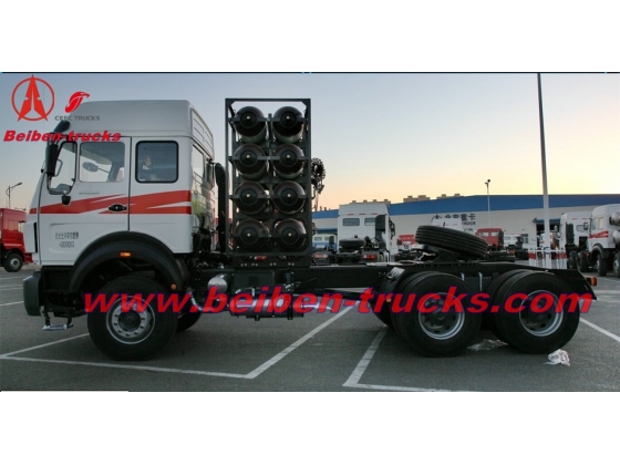 BEIBEN North Benz V3 2538 LNG 6x4 380hp heavy trailer truck supplier