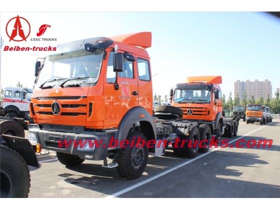 New BEIBEN North Benz NG80 2638 6x4 380hp tractor head prime mover camion hot sale in Congo low price heavy trailer truck