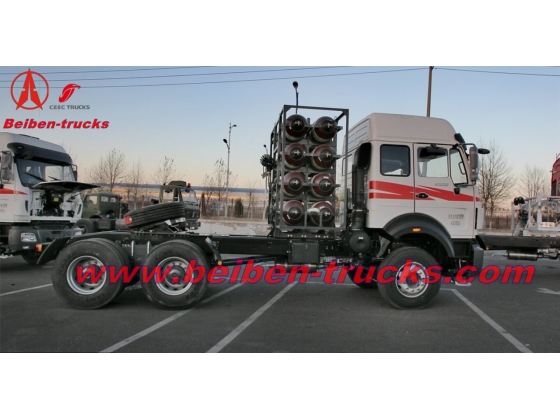 BEIBEN North Benz V3 2538 LNG 6x4 380hp heavy trailer truck supplier