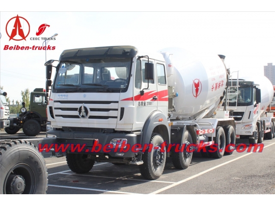 Beiben 12 wheeler 14 CBM concrete mixer truck  manufacturer